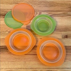 Bundle of 3 collapsible Tupperware containers
